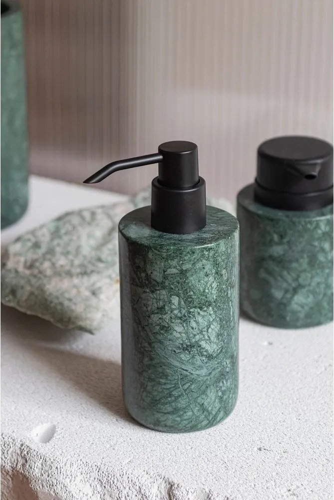 Dispenser per sapone verde scuro in marmo 200 ml Marble – Mette Ditmer Denmark