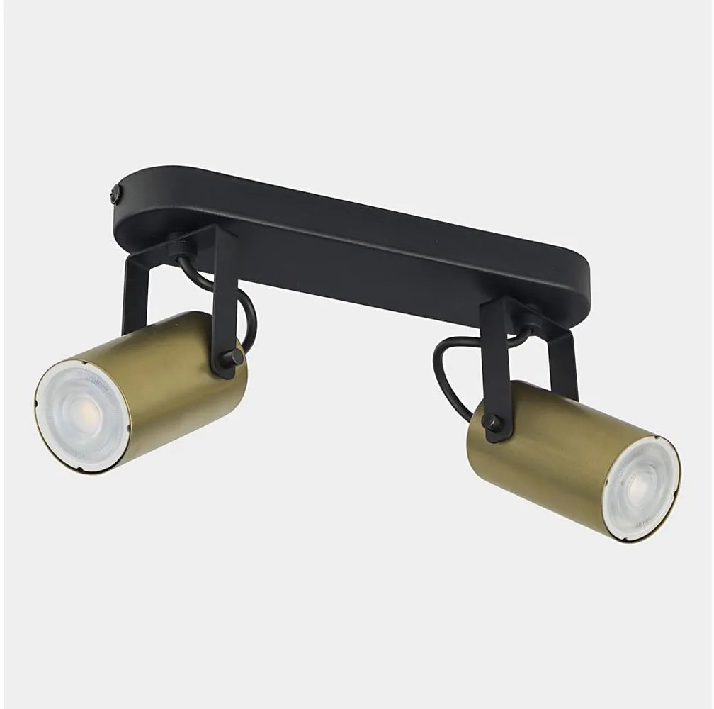 Faretto REDO 2xGU10/10W/230V oro/nero