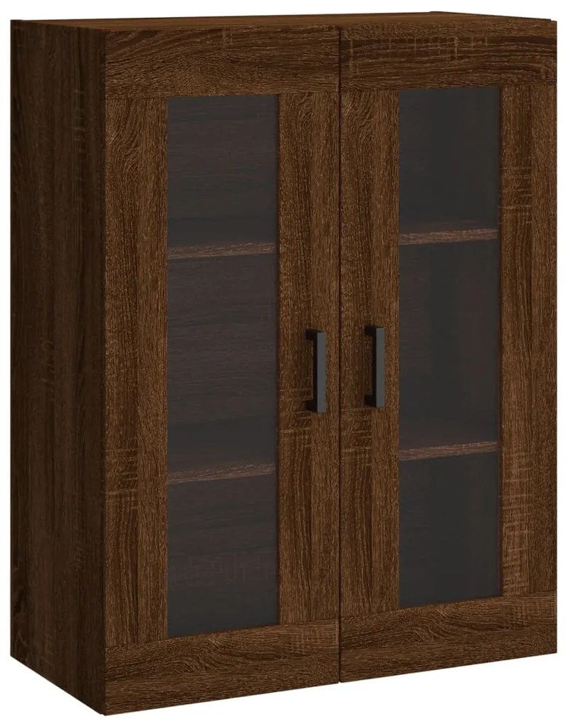 Mobile a parete rovere marrone 69,5x34x90 cm