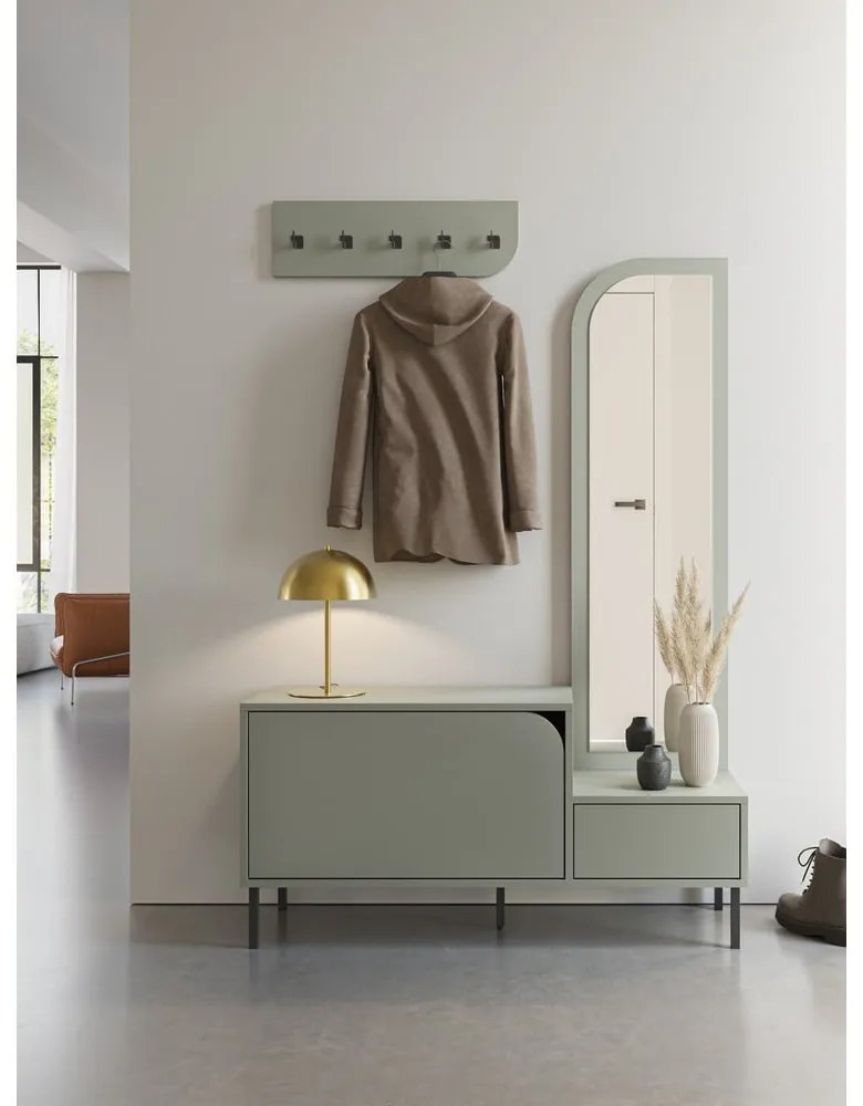Set mobili da ingresso verde-grigio Bea - Marckeric