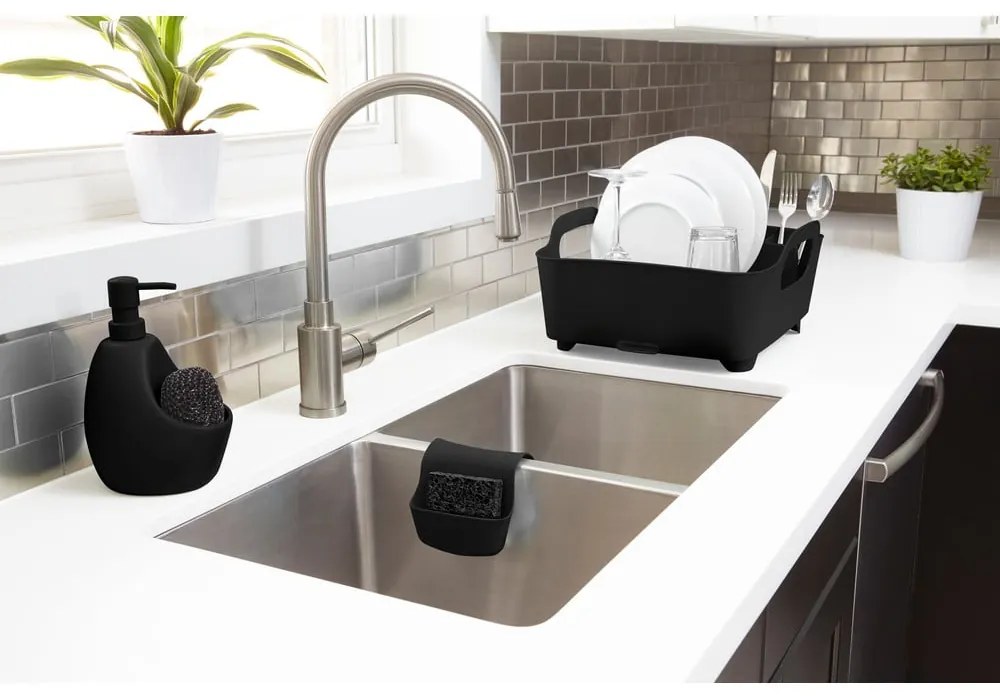 Dispenser per sapone nero in ceramica 590 ml Joey – Umbra