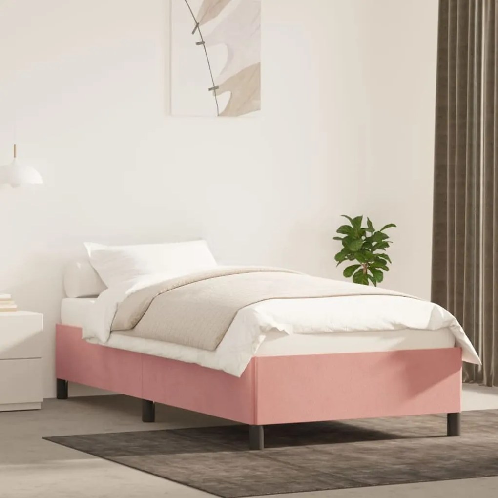 Giroletto Rosa 90x190 Cm İn Velluto /