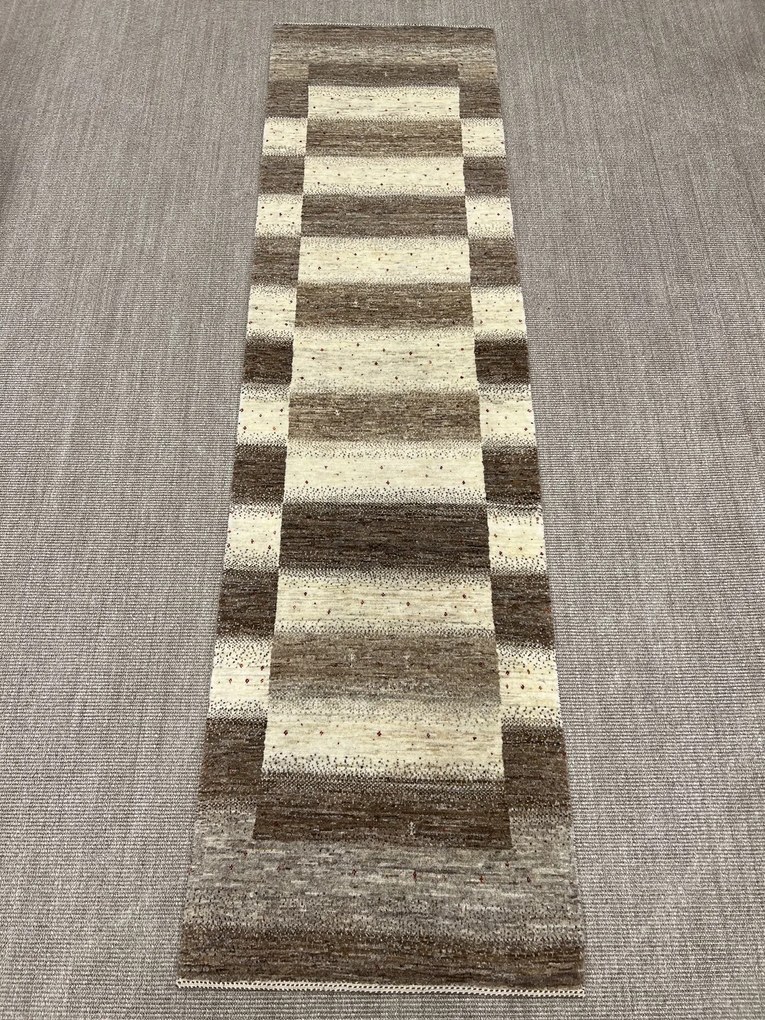 Loribaft Tappeto 290 x 80 Beige (Iran) Annodato A Mano