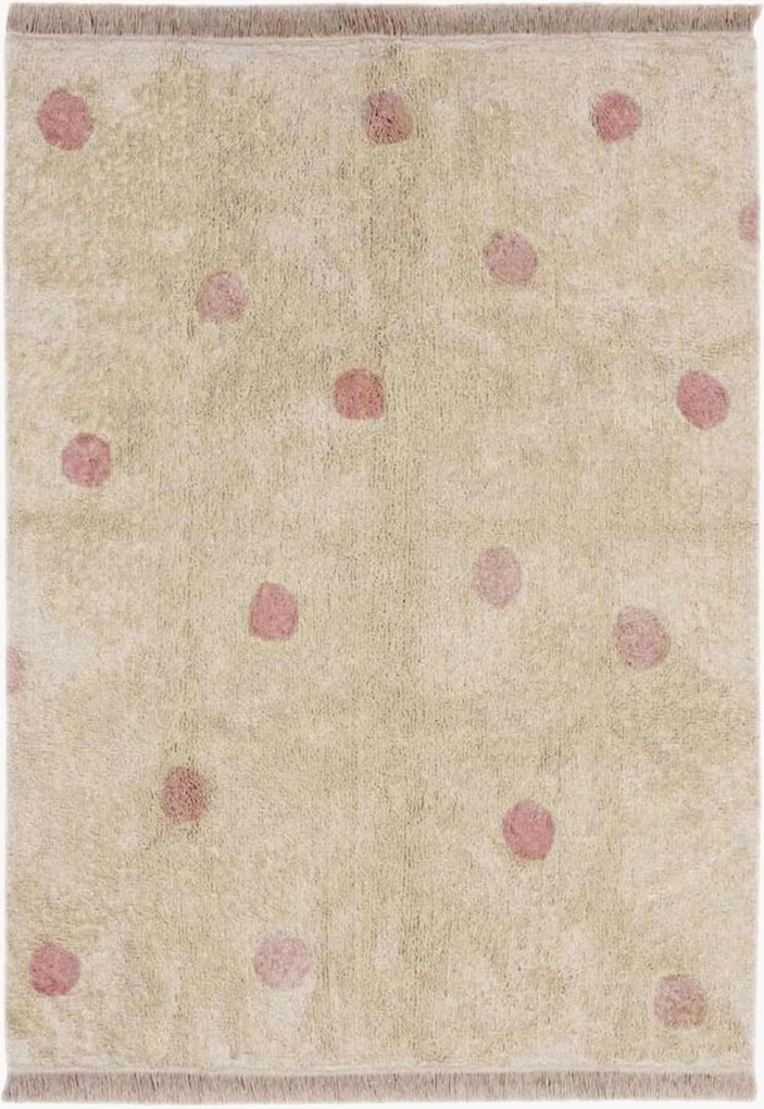 Tappeto per bambini fatto a mano e lavabile Hippy Dots