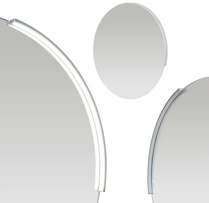 Specchio bagno rotondo con luce a led integrata da 60cm