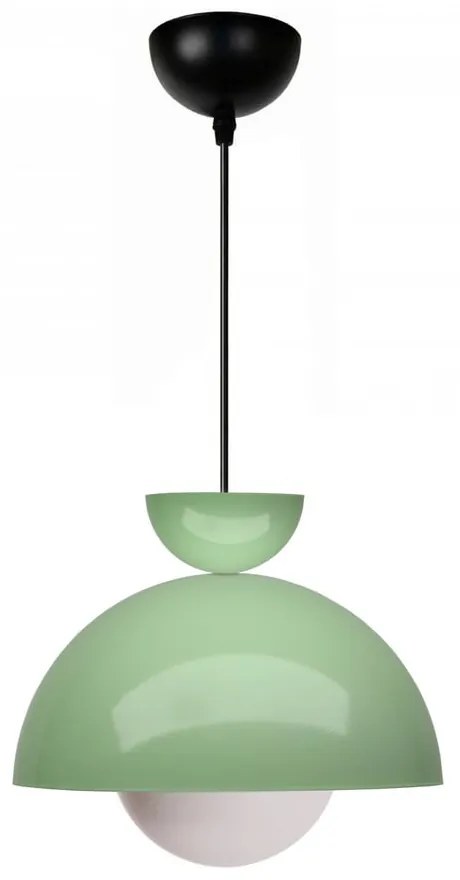 Lampadario verde con paralume in metallo ø 25 cm Arta – Opviq lights