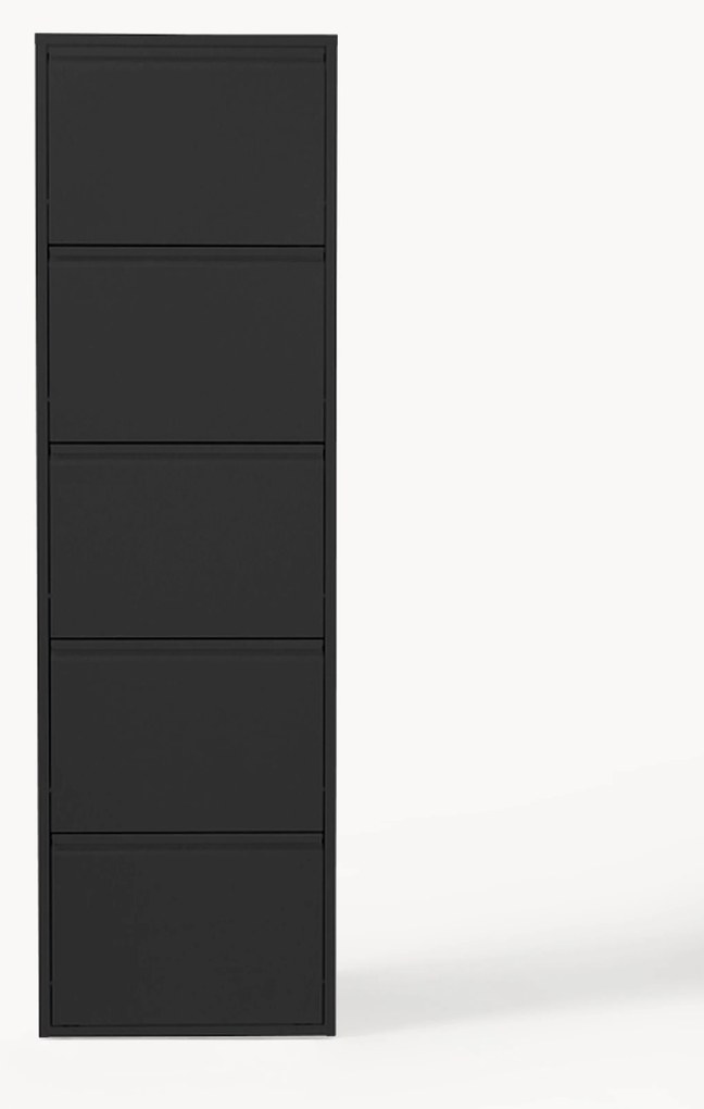 Scarpiera da parete con scomparti a ribalta Caruso