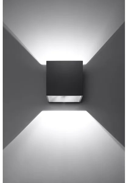 Sollux SL.0057 - Applique QUAD 1 1xG9/8W/230V nero