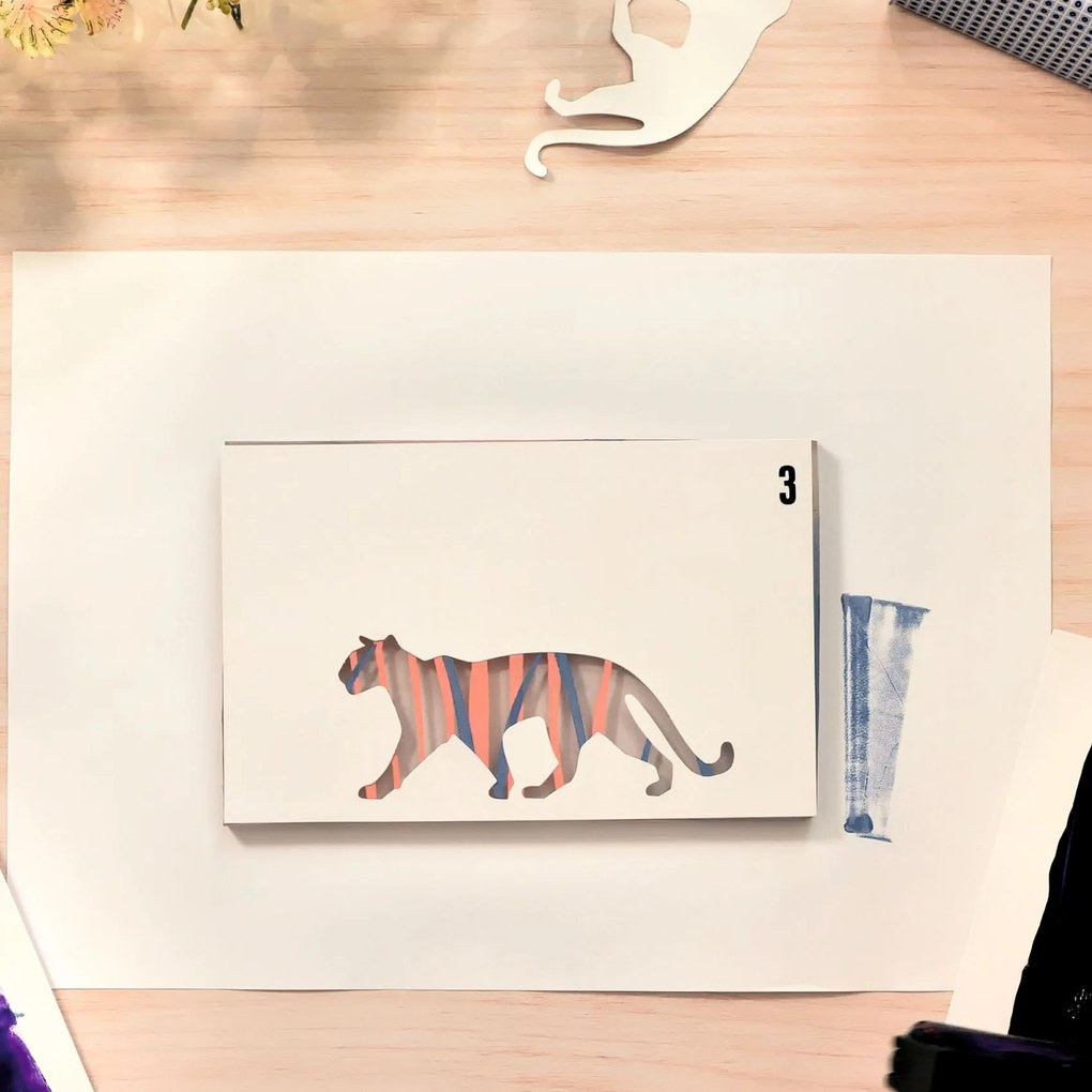 Atelier 47 - Stampa a gel per adolescenti e adulti - Pantera