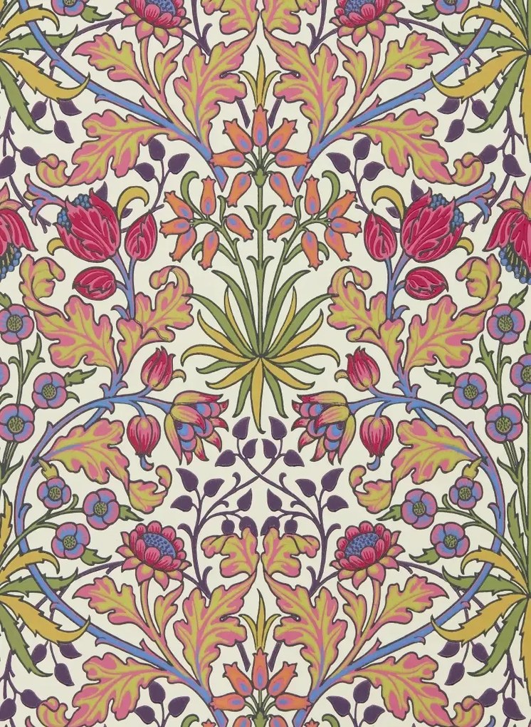 Morris & Co Carta da parati Hyacinth - Cosmo Pink