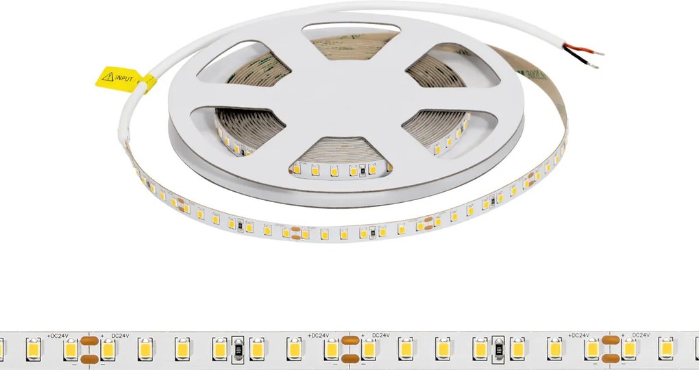 Striscia LED 24V 10W/m Alta Efficienza Professionale - IP20 - 5 metri