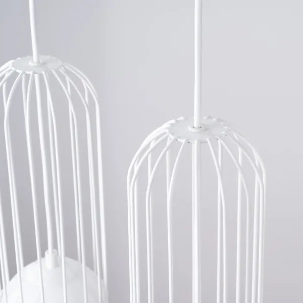 Sollux SL.1333 - Lampadario a sospensione con filo BRINA 3xG9/8W/230V bianco