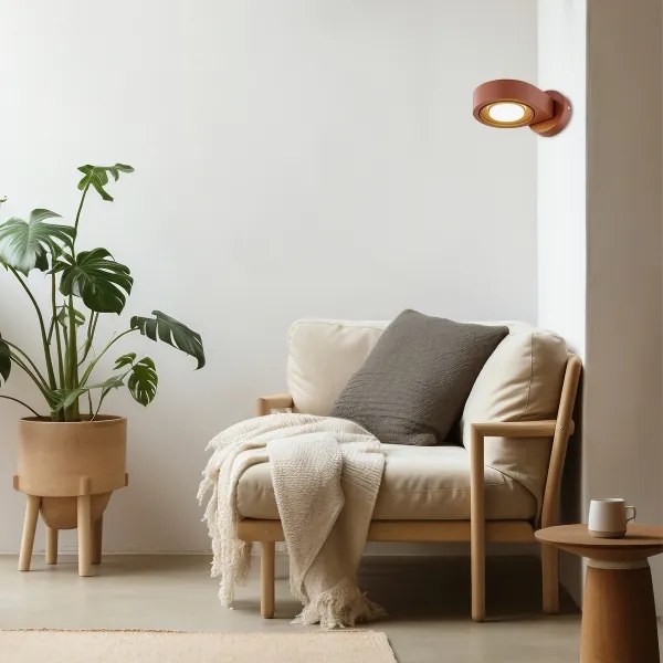 Argon 8902 - Lampada da parete LOTUS 1xGX53/12W/230V colore terracotta