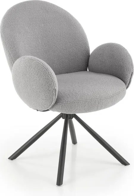 Sedia da pranzo KIVA 1 pz grigia