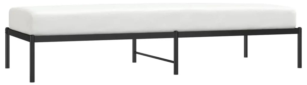 Giroletto in metallo nero 80x200 cm