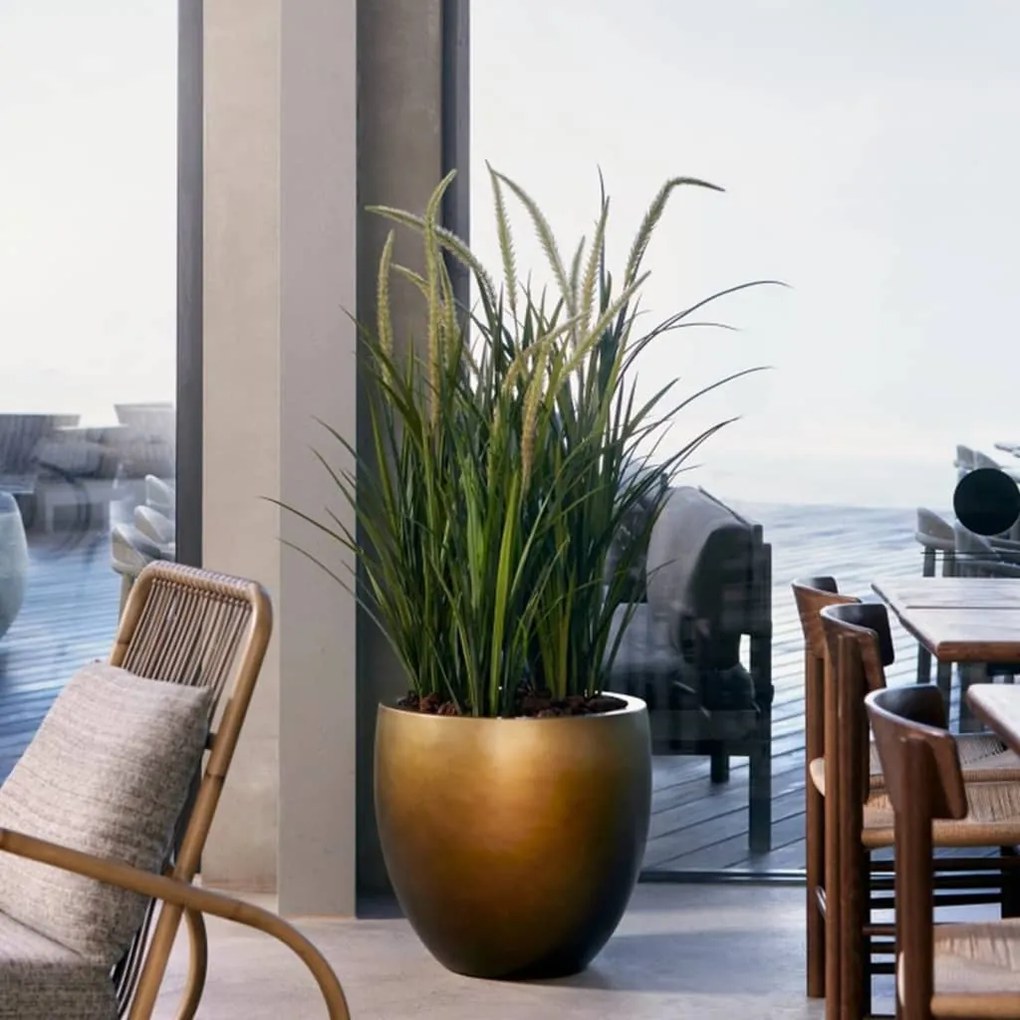 Erba Artificiale A Coda Di Volpe 90 Cm İn Vaso /