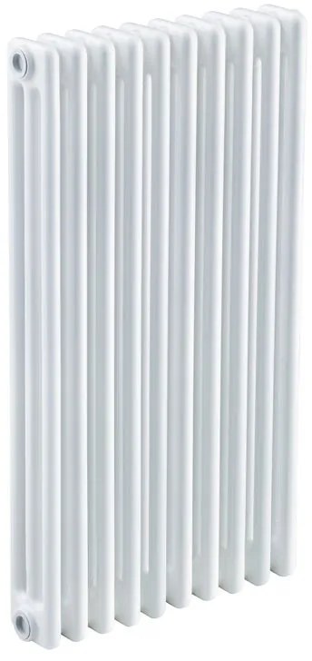 Radiatore acqua calda EQUATION Comby in acciaio 3 colonne, 10 elementi, interasse 813 mm, bianco