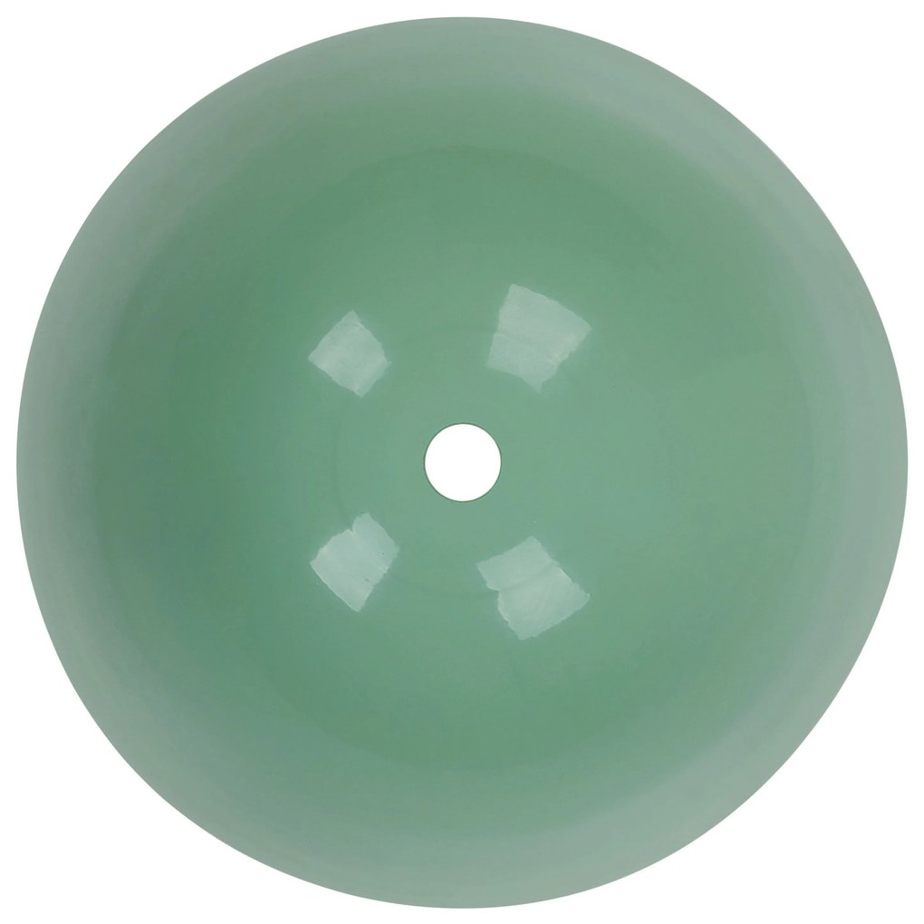 Vaso per fiori in metallo 16 x 16 x 31 cm verde ed oro LEFKI Beliani