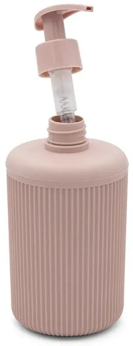 Dispenser sapone da appoggio rosa in plastica Ring
