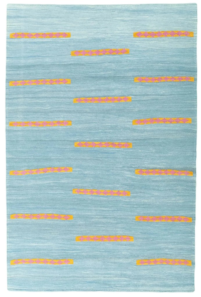 Kilim Tappeto persiano 160x240 Blu (Iran) Tessuto A Mano