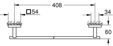 GROHE 409872430 - Porta asciugamani 450 mm nero