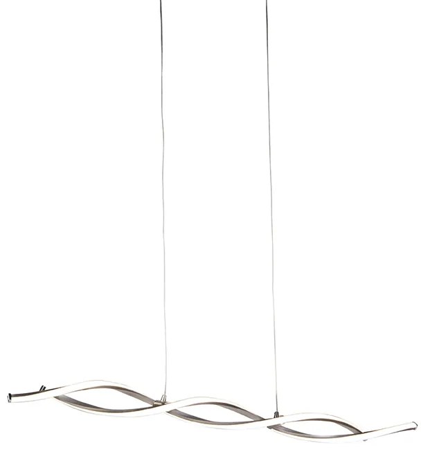 Lampada a sospensione moderna in acciaio con LED e dimmer - Paulina