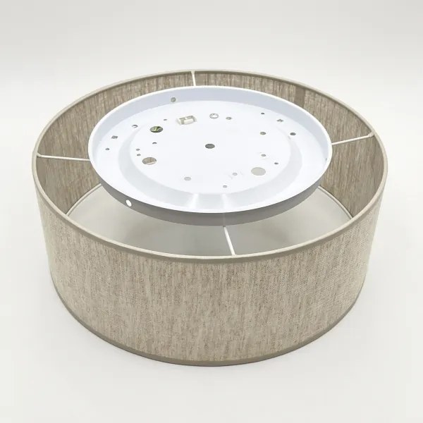 Plafoniera SIRJA 1xE27/15W/230V Ø 35 cm beige