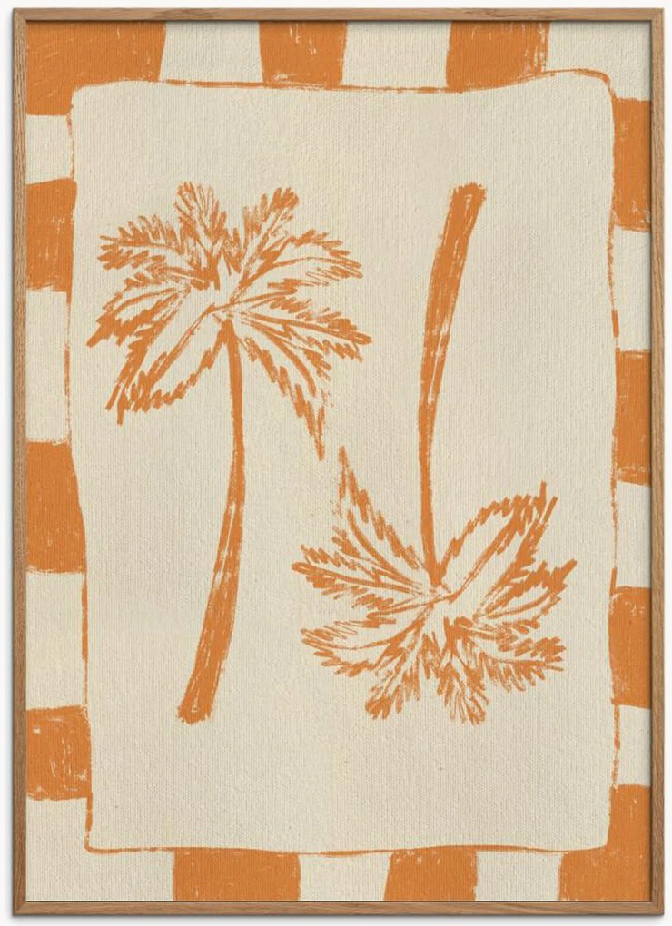 Stampa digitale incorniciata Palm Paradise by Shatha Al Dafai