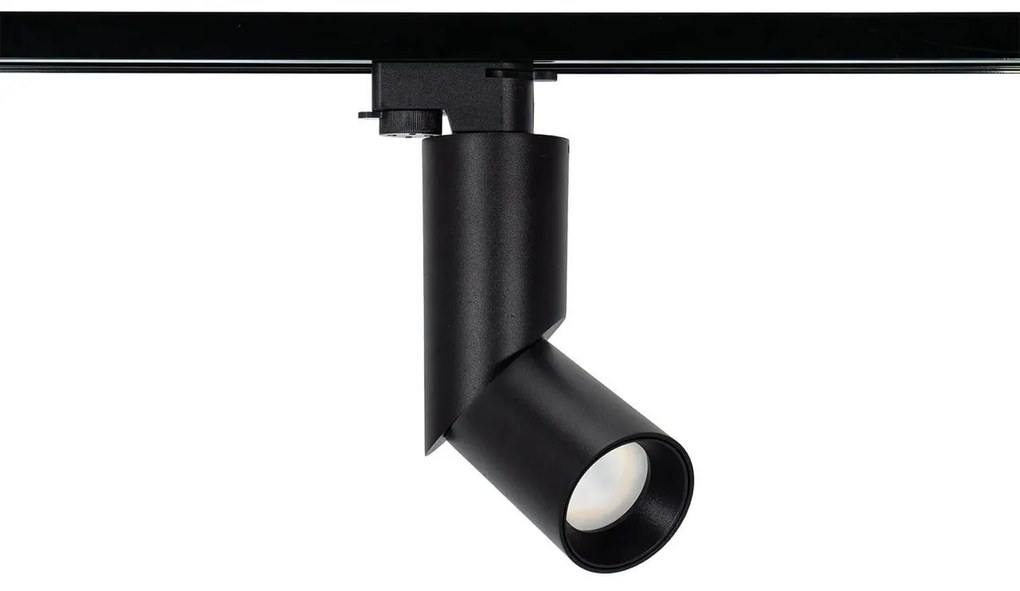 Faretto GU10 per binario Monofase - Nero - Orientabile e Snodabile