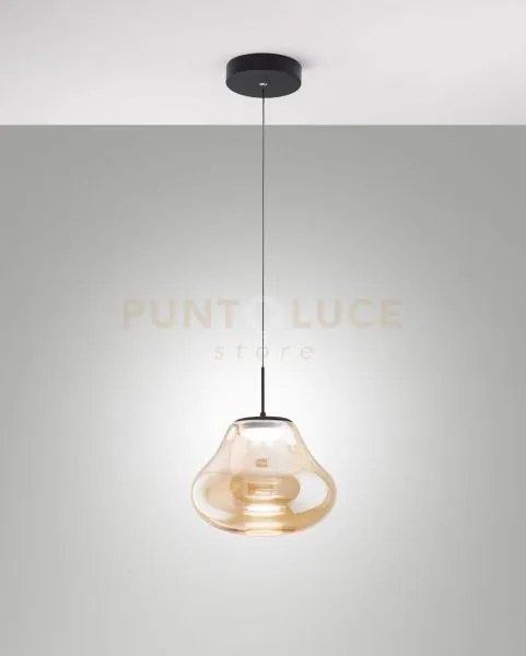 Deva sospensione 1 luce ambra a led cct 2700k - 3000k - 4000k- 14w ...