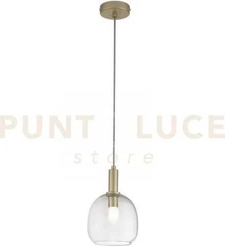Lampadario a sospensione brandy oro 1 luce attacco e14 16x16x150cm ...