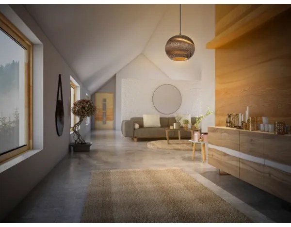 Ledvance - Lampadario a sospensione con filo DECOR CARDBOARD 1xE27/15W/230V diametro 26 cm