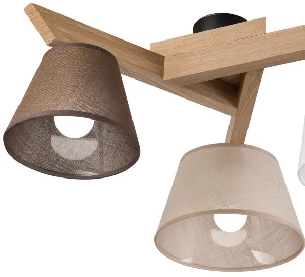 Brilagi - LED Lampadario a plafone ANTHONY 3xE14/40W/230V quercia