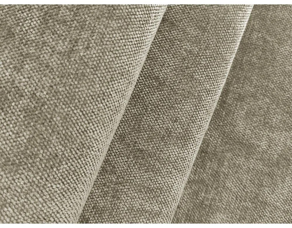 Divano angolare beige allungabile/con contenitore (con penisola a destra/con chaise lounge) con rivestimento in ciniglia Lilo – Makamii