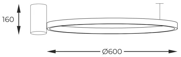 Zuma Line 89429-60BK - Plafoniera a LED HORIK 32W 230V 3000/4000/6000K