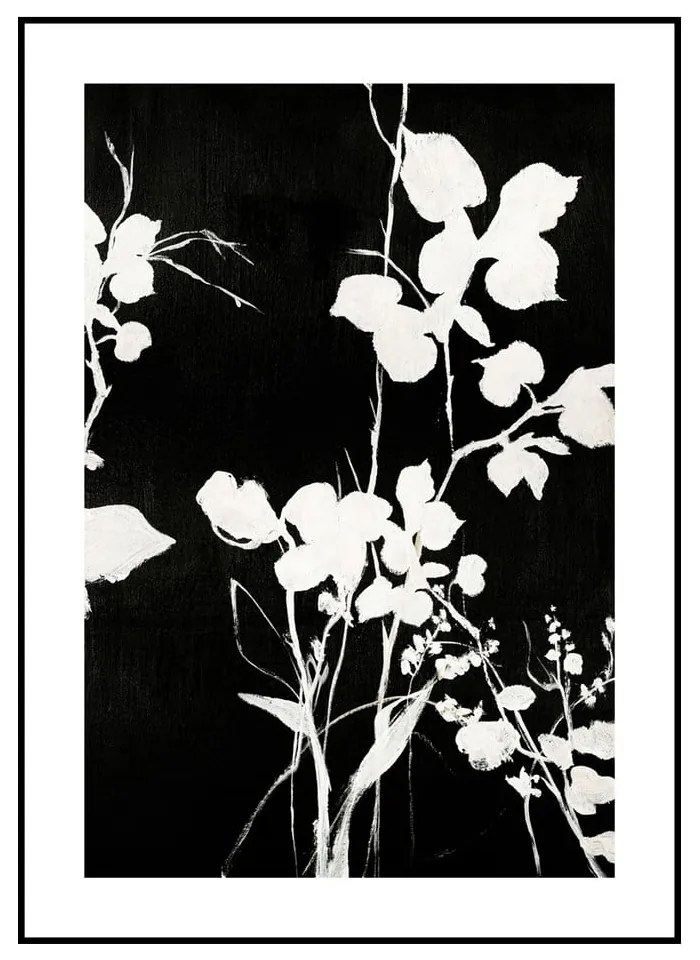 Dipinto 50x70 cm Silhouet Leaves - Malerifabrikken