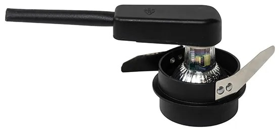 Set di 6 faretti da incasso moderni neri con interno dorato - Insta