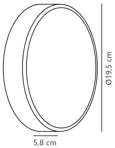 Nordlux - Applique a LED da esterno OLIVER LED/9W/230V IP54 diametro 19,5 cm