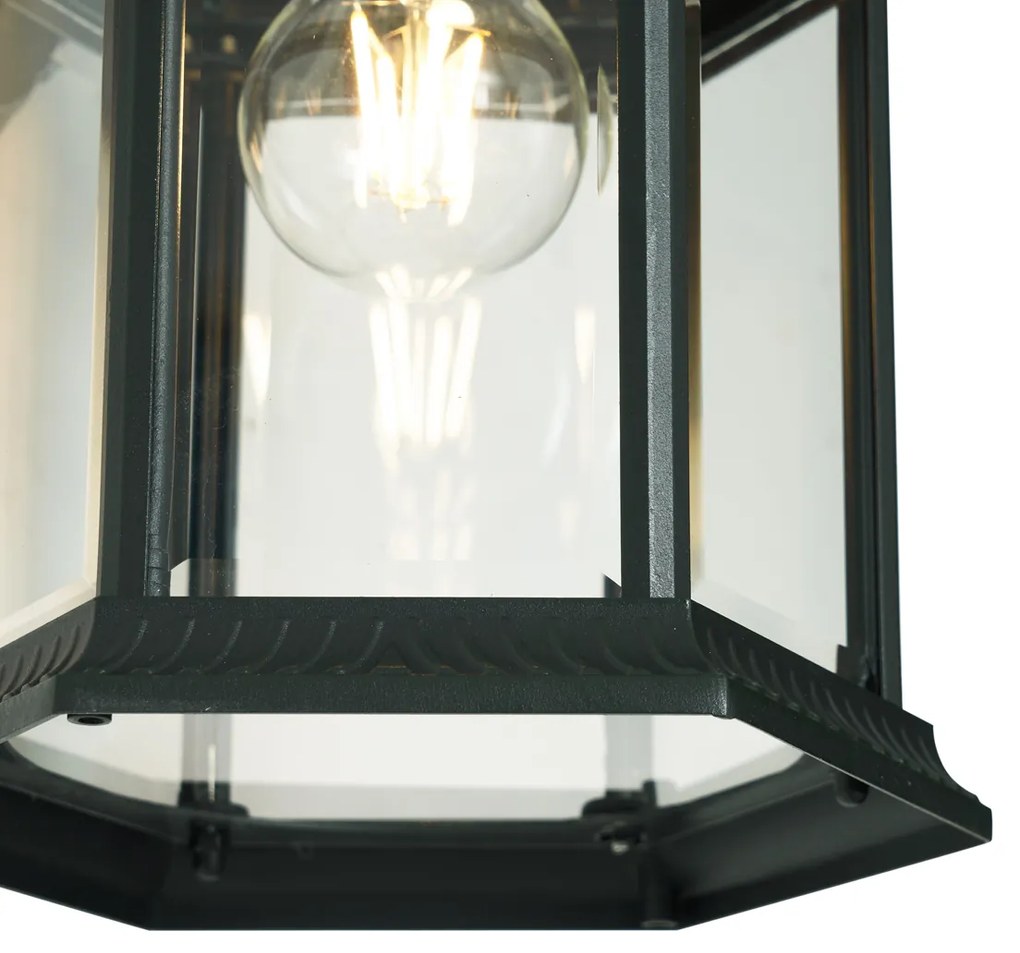 Lampada da parete da esterno classica verde antico IP44 - Glasgow