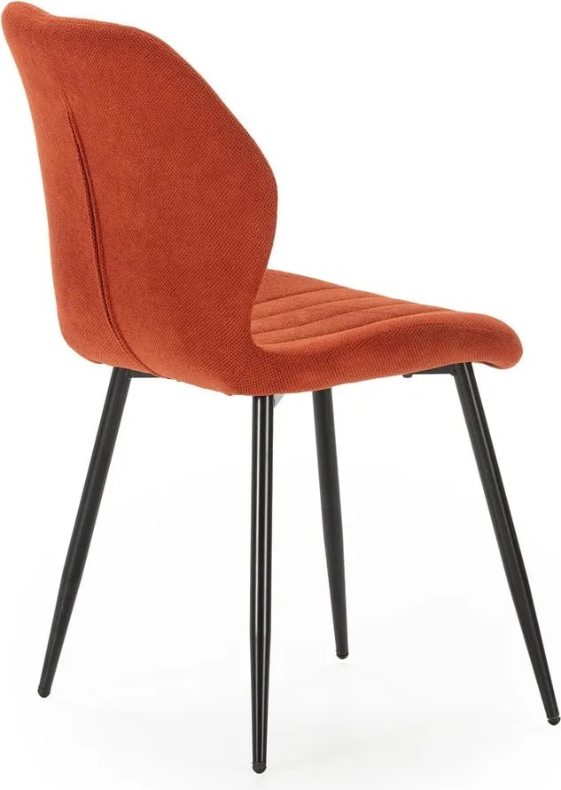 Set di sedie da pranzo color mattone 4 pz pezzi Milu - Marckeric