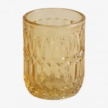 Bicchiere in vetro 30 cl Ovie Giallo Ocra - Sklum