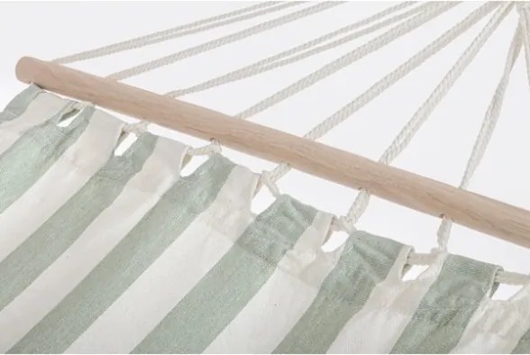 Amaca Da Esterno Relax 100x200 Bianco-Salvia A Righe Bizzotto