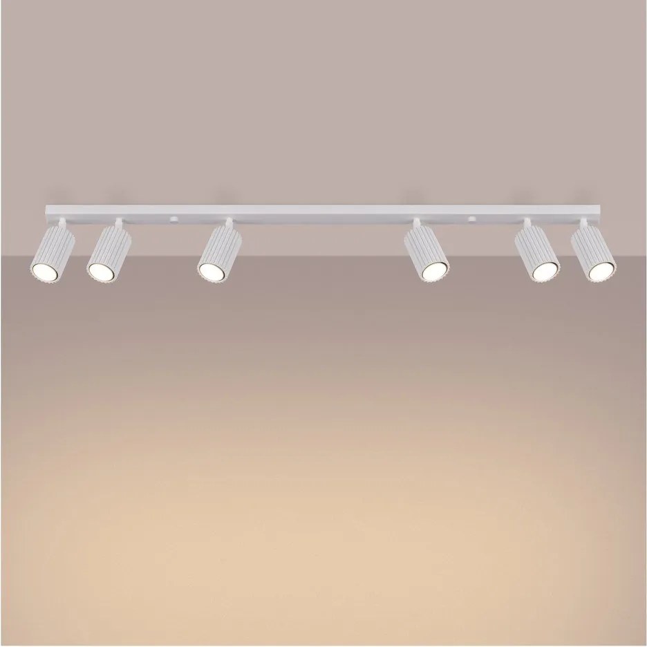 Faretto bianco 6,5x117 cm Gleam – Sollux