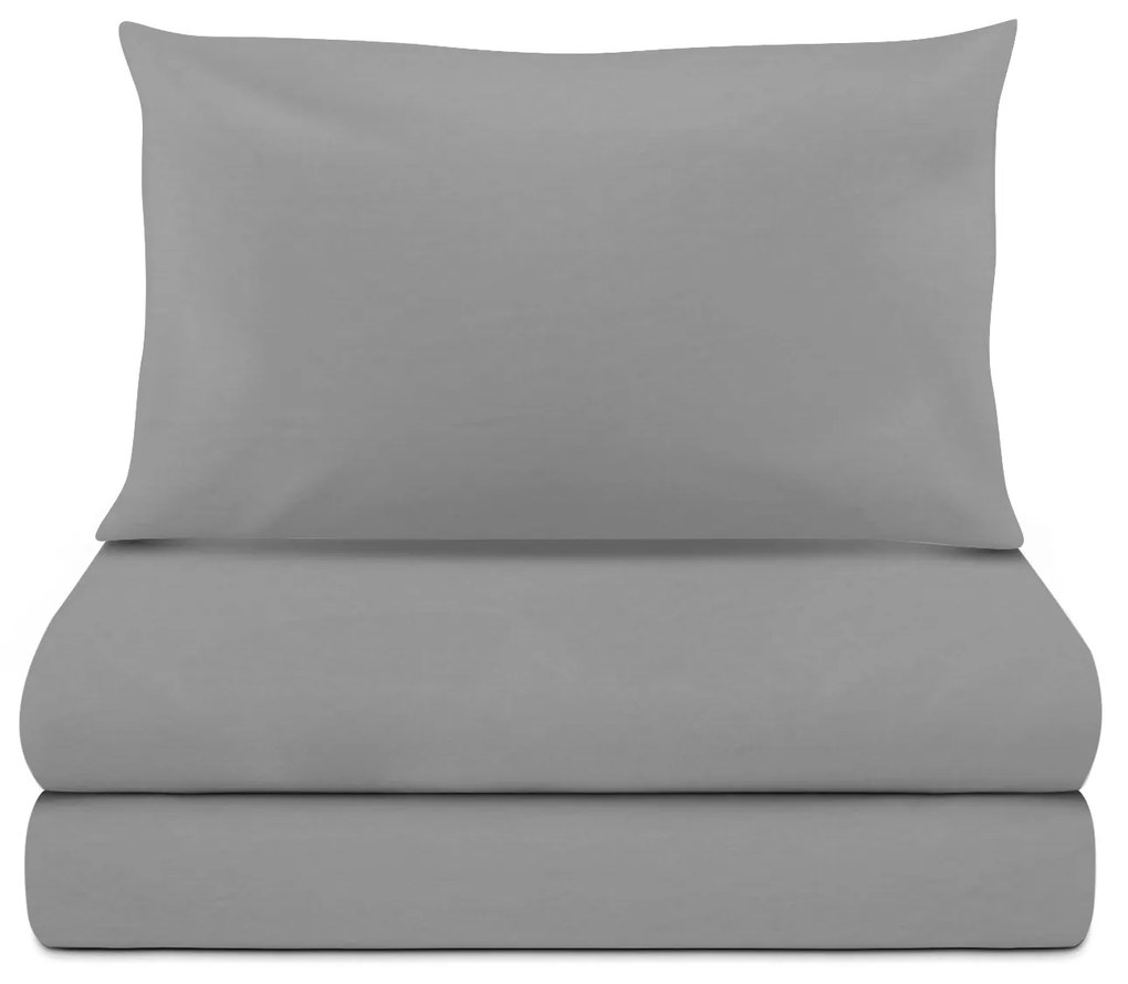 Completo letto 1 piazza e mezza grigio scuro Sugar