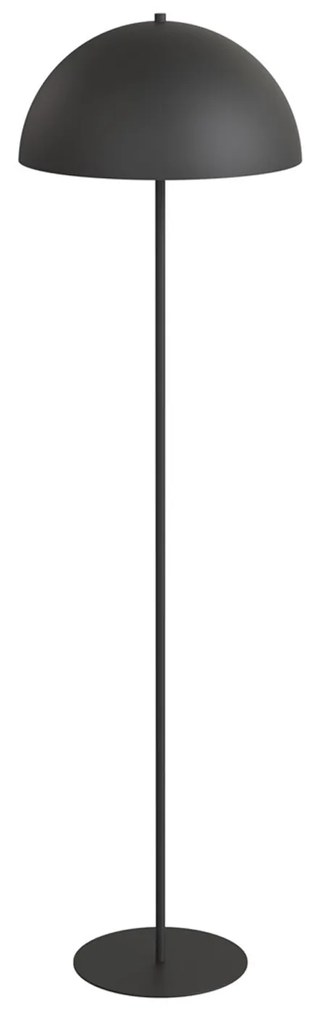 Piantana Moderno Demetra Acciaio Nero 1 Luce E27 Ip20