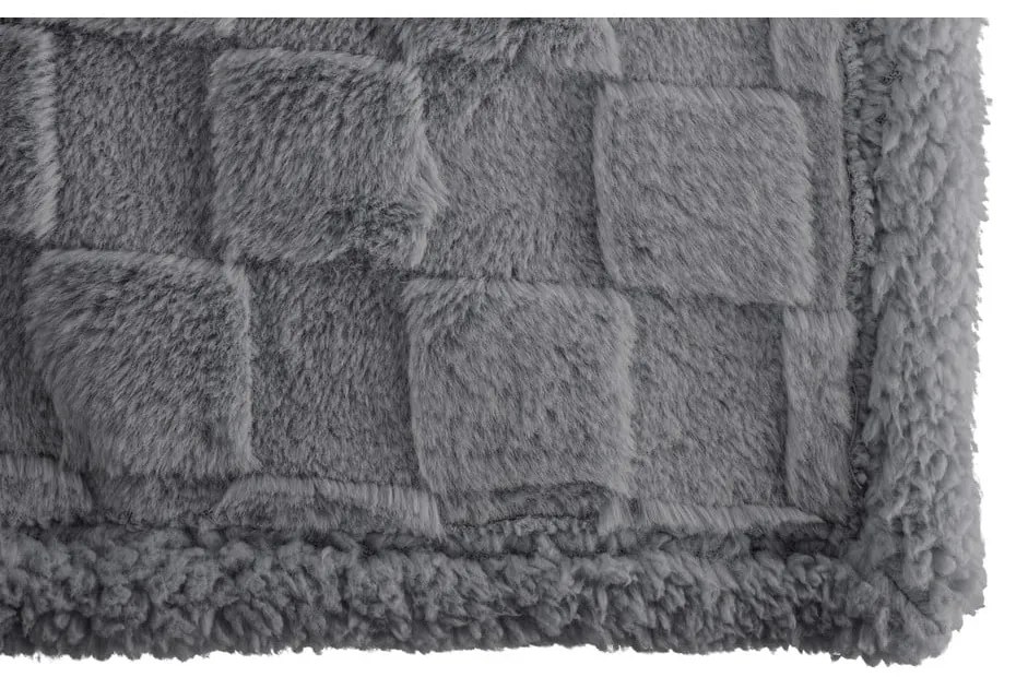 Coperta grigia in micropile 150x200 cm Rava – Tiseco Home Studio