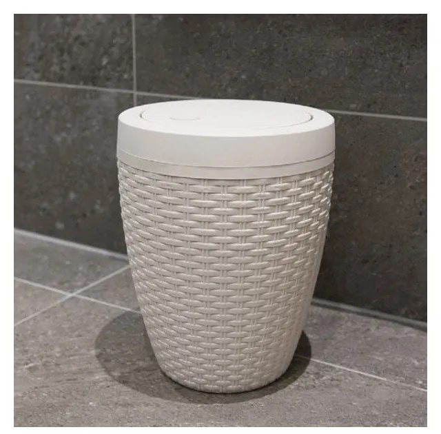 Cestino da bagno in rattan crema Calico, 5 l - Addis