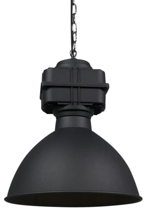 Lampada a sospensione industriale intelligente nera incl. A60 WiFi 38,5 cm - Sicko