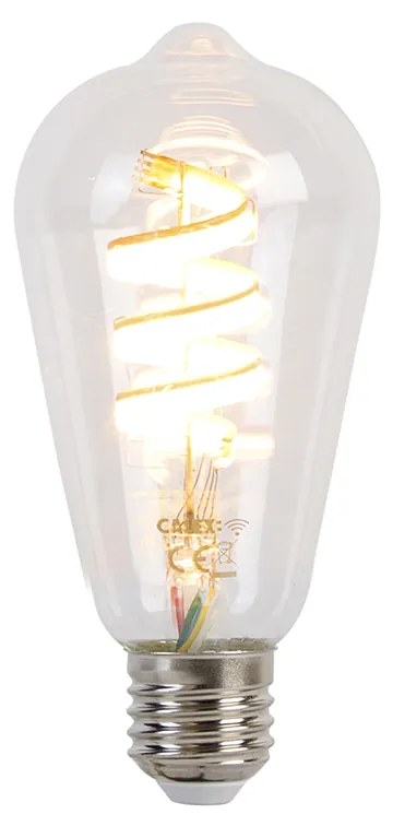 Lampada da esterno smart nera 80 cm IP44 incl. Wifi ST64 - Gleam