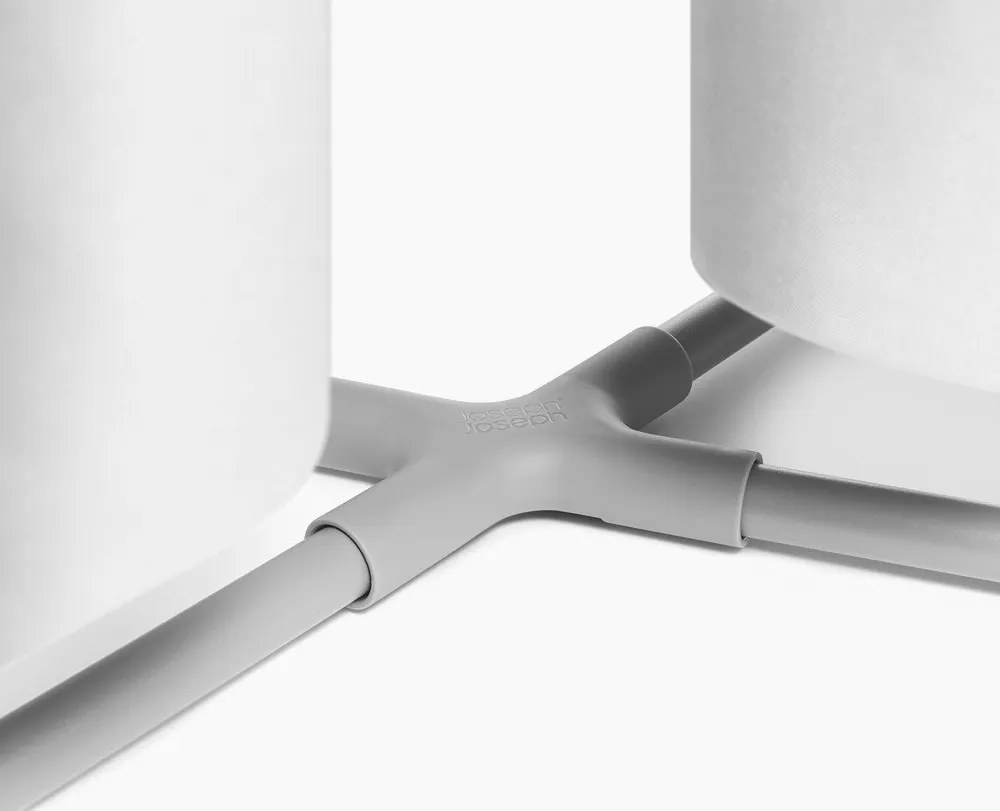 Cesta per il bucato grigio chiaro in tessuto 2x40 l Duo – Joseph Joseph